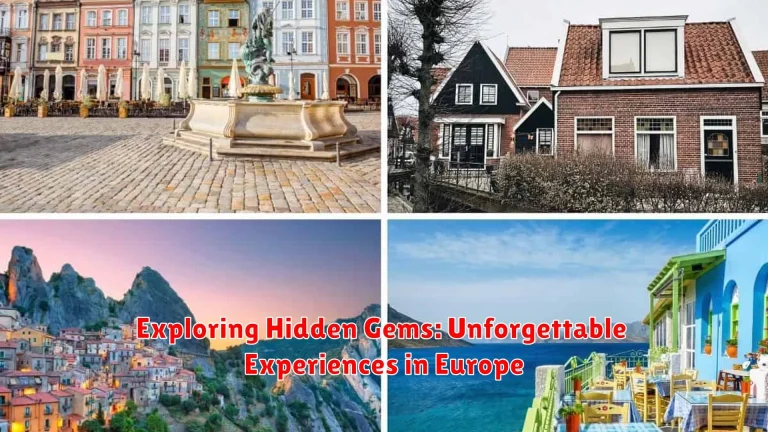 Exploring Hidden Gems: Unforgettable Experiences in Europe