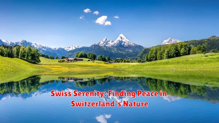 Swiss Serenity: Finding Peace in Switzerland's Nature